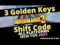 3 Golden Keys Borderlands 3 Shift Code - All Platforms - Expires November 18, 2021