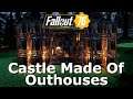 CASTLE MADE OF OUTHOUSES CAMP Fallout 76 Wastelanders "The Outhouse House"