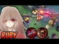 CR4ZY BUILD!! RUBY VS EVERYONE | BUILD RUBY TERSAKIT | TOP 1 GLOBAL RUBY