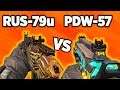 PDW-57 vs RUS-79u (Recoil, Damage, Range, more!) | Best Guns | Call of Duty Mobile Tips