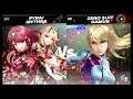 Super Smash Bros Ultimate Amiibo Fights  – Pyra & Mythra #196 Pyra vs Zero Suit Samus