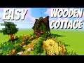 How to Build a Wooden Cabin in Minecraft: Easy Minecraft House Tutorial (Avomance Episode 1)