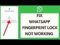 How to Fix WhatsApp Fingerprint Lock Not Working (Quick & Easy!)
