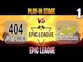 Just Error vs YES Game 1 | Bo3 | Play-in Stage Epic League | Dota 2 Live