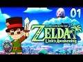 Let's Play: The Legend of Zelda: Link's Awakening - Episode 1 - ADVENTURE ON KOHOLINT ISLAND