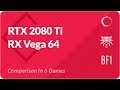 RTX 2080 ti vs VEGA 64 Benchmark in Shadow of Tomb Raider, Battlefield 1, Wolfenstein II, Hitman 4K