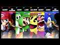 Super Smash Bros Ultimate Amiibo Fights – Request #20796 Red v Green v Yellow v Blue