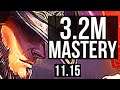 TWISTED FATE vs GALIO (MID) | 6/0/6, 3.2M mastery, 1100+ games, Dominating | KR Diamond | v11.15