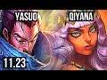 YASUO vs QIYANA (MID) | 13/2/12, 1.3M mastery, Legendary, 300+ games | BR Diamond | 11.23