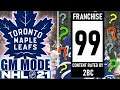 99 OVERALL - NHL 21 - GM MODE COMMENTARY - TORONTO ep 13