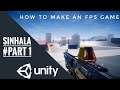 HOW TO MAKE AN FPS GAME IN UNITY SINHALA - TUTORIAL #01 | first person camera movement