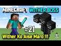 Minecraft Survival #21 - Wither Boss Fight