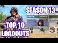 SEASON 13 TOP 10 GUNSMITH LOADOUTS FOR RANKED BEST ATTACHMENTS & PERKS IN COD MOBILE CODM TIPS