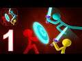Stickman Exile Hero - Gameplay Walkthrough Part 1 All Levels 1 - 4 Max Level (Android, iOS) #1