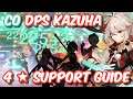 ULTIMATE C0 DPS KAEDEHARA KAZUHA 4 Star Support and Team Guide! | Genshin Impact