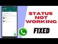 Whatsapp Status Not Working Problem Solve 2021