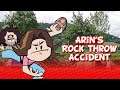 When Arin threw a rock at his Brother's Face...