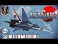 Ace Combat 2  [ PS1] All 30 Missions [  HARD ] using XFA-27 - ADV controls