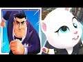 AGENT Vs. AGENT - AGENT DASH Vs. TALKING TOM GOLD RUN (iOS Games)