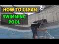 HOW TO CLEAN SWIMMING POOL WITH SOAP AND TOWEL PART 2