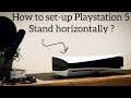 How to set-up Playstation 5 stand horizontally ?