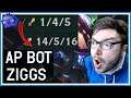 INSANE MID-GAME with AP Bot ZIGGS - League of Legends
