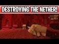 Minecraft Destroying Nether Before The 1.16 NETHER UPDATE!