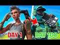 My DAY 1 to DAY 100 Fortnite CONTROLLER to KEYBOARD & MOUSE Progression... (Fortnite Battle Royale)