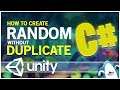 Random without Duplicate (Random Not Repeat) Unity3d C# Tutorial Tips