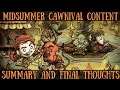 Don't Starve Together's Midsummer Cawnival Event  - Final Thoughts & Content Summary