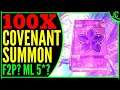 100x Covenant Summons (F2P? New Toys? ML 5*??) Epic Seven Summon Epic 7 Summoning E7