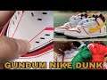 GUNDAM NIKE DUNK SNEAKER DETAILED LOOK, BE CAREFUL FOR FAKES/ UA SHOES