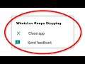 How To Fix WhatsLov Apps Keeps Stopping Error Android & Ios - Fix WhatsLov App Not Open Problem
