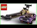 LEGO MOPAR DODGE SRT TOP FUEL DRAGSTER and 1970 DODGE CHALLENGER