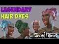 Sea Of Thieves: All New Hair Dyes + Legendary ones shown in game