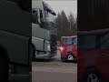 Volvo Truck Amazing Emergency Break System#shorts