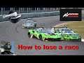 ACC (VR): How to be a moving chicane (and still lose the race)