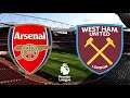 Arsenal vs West Ham United - Premier League - 07/03/2020 - Full Match & PES 2017 (PC/HD)