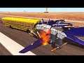 Beamng Drive - School Bus versus Van who will win ?