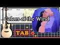 Guitar Tab - Colors of the Wind (Disney's Pocahontas) OST Fingerstyle Tutorial Sheet Lesson #Anp