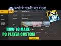 How To Make Pc Player Custom Card In Free Fire || Yellow & Blue Custom