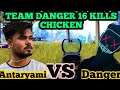 Hydra Danger VS Antaryami Gaming😱 Team Danger 16 KillS Chicken Dinner😍 #hydradanger #antaryamigaming