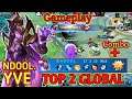 Perfect Gamplay‼️ Hero YVE Top 2 Global Best Build 2021 by NDOOL. | MOBILE LEGENDS