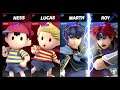 Super Smash Bros Ultimate Amiibo Fights – Request #16161 Ness & Lucas vs Marth & Roy