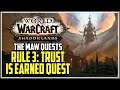 WoW Shadowlands Rule 3: Trust is Earned Quest
