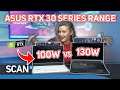 ASUS RTX 30 Series Laptop Range Overview & TGP Test! 100w Zephyrus G15 VS 130w Zephyrus DUO