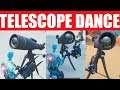 Dance at different telescopes - ALL telescope locations (3 in a single match)