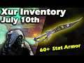 Destiny 2 - Where is Xur - July 10th - Nessus - Black Talon - Xur Location & Inventory
