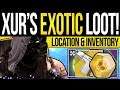 Destiny 2 | XUR'S DAWN EXOTICS & LOCATION! DLC Exotics, NEW Engram & Where is Xur | 24th January