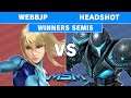 MSM Online 32 - WebbJP (Zero Suit Samus) Vs. Headshot (Dark Samus) Winners Semis - Smash Ultimate